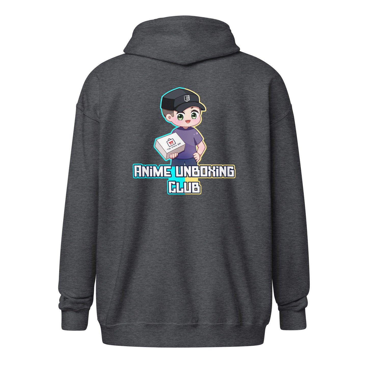 Anime Unboxing Club Logo Unisex heavy blend zip hoodie