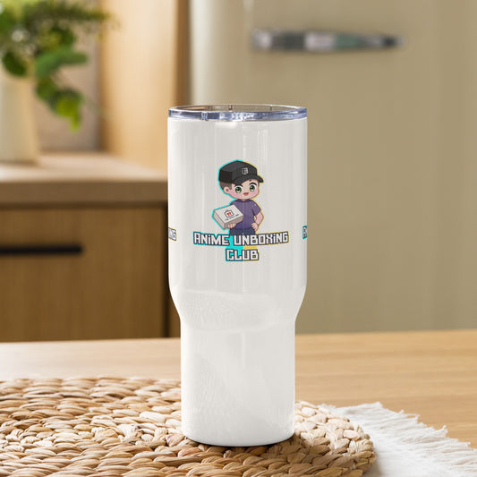 Anime Unboxing Club Travel mug with a handle