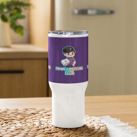 Anime Unboxing Club Travel mug with a handle