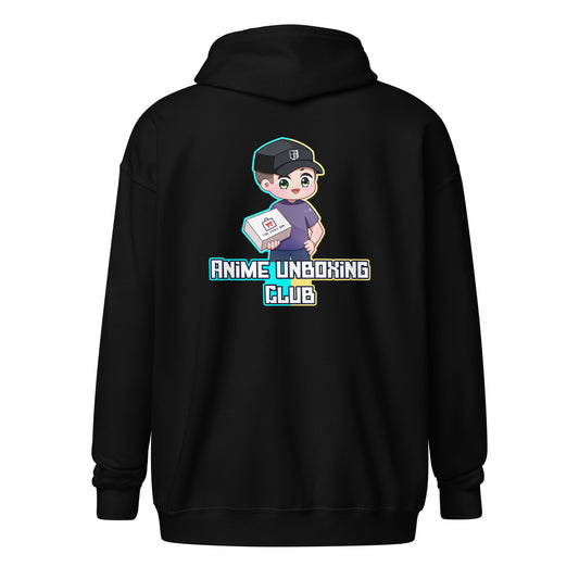 Anime Unboxing Club Logo Unisex heavy blend zip hoodie